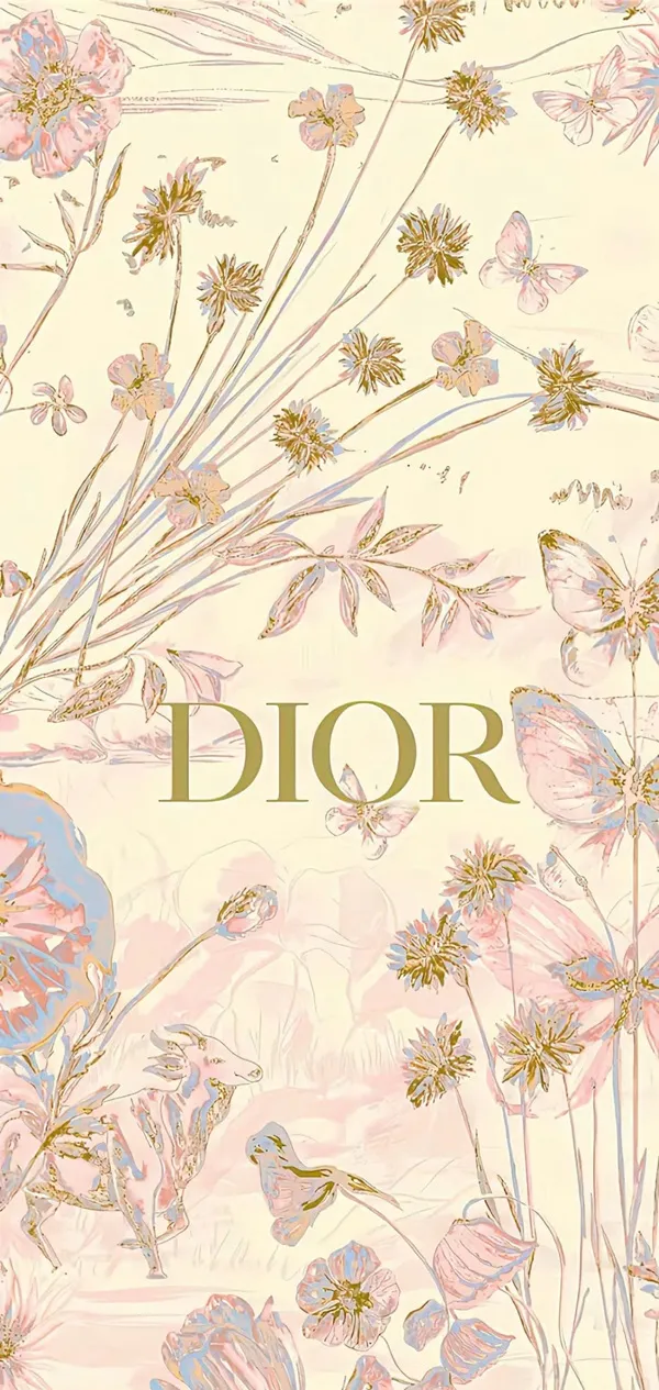Một hình nền hình nền điện thoại dior hoa với từ làm