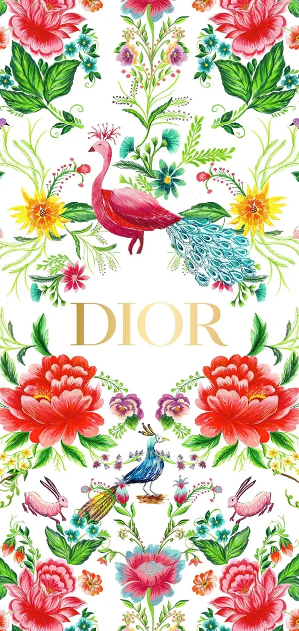 Một mô hình hoa với từ hình nền điện thoại dior làm bằng vàng