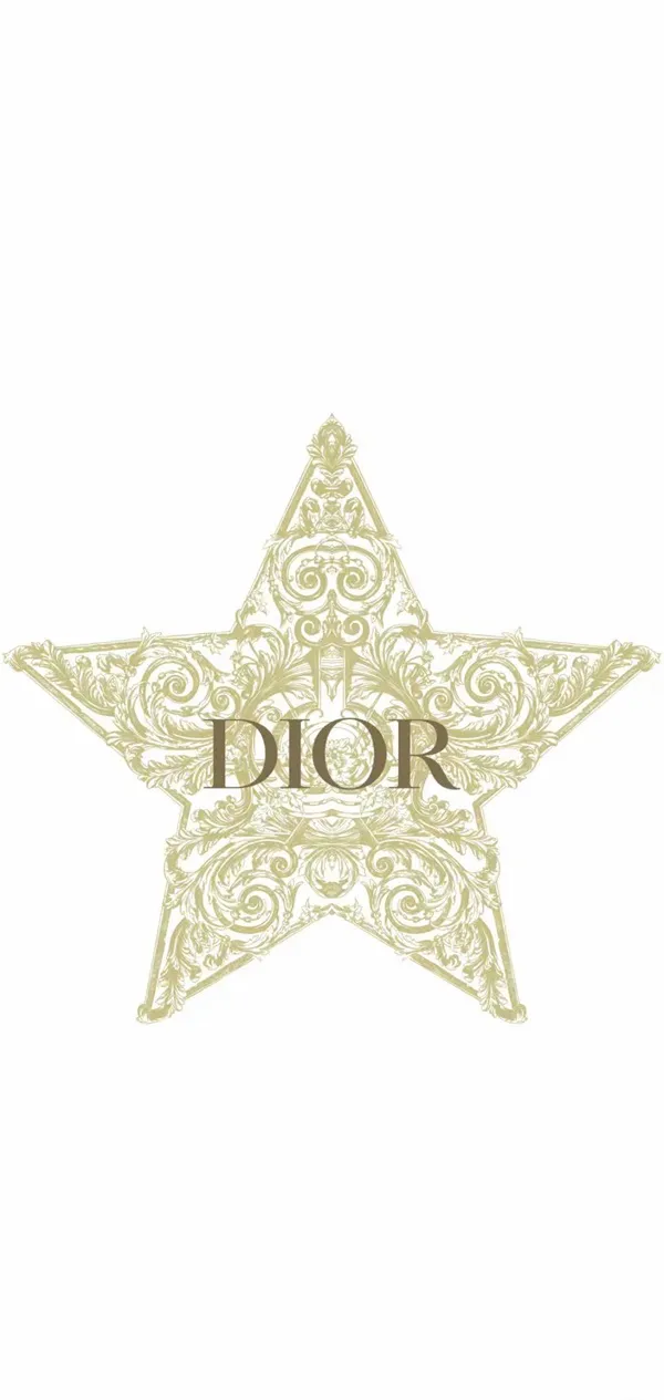 Một ngôi sao hình nền điện thoại dior với từ làm trên nó