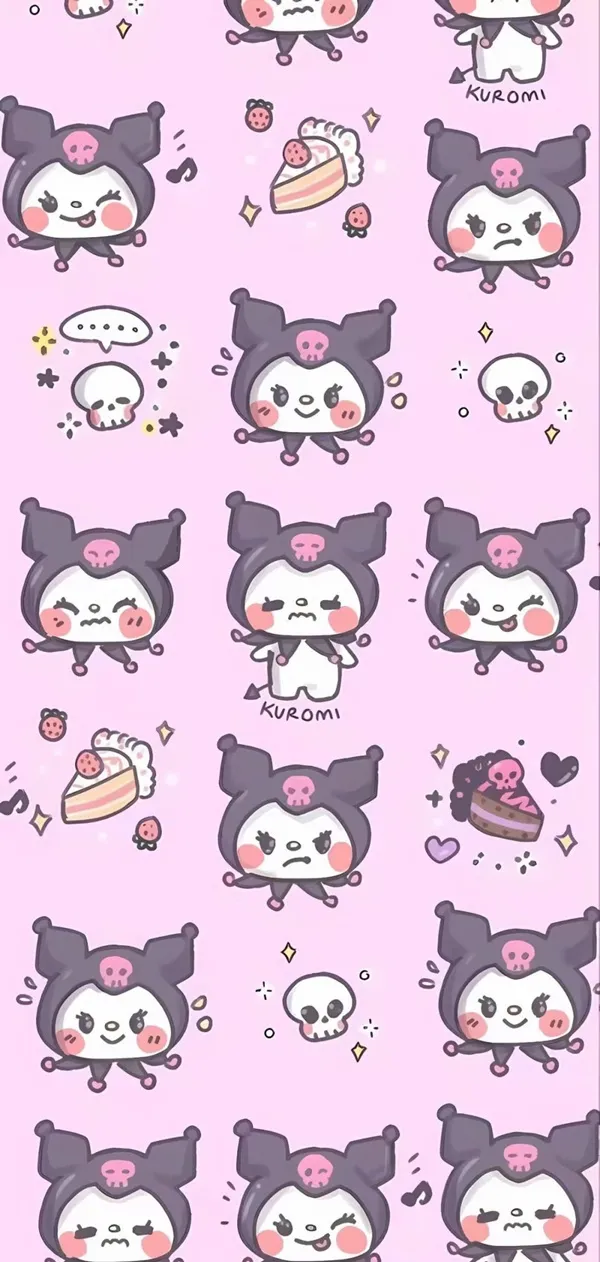 Kawaia Kawai hình nền điện thoại kuromi