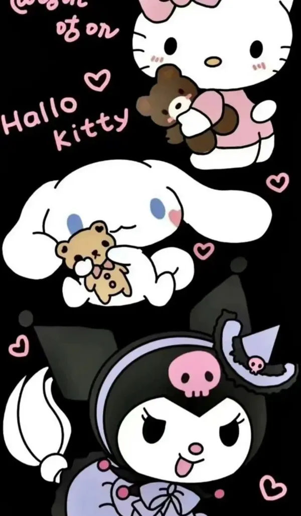 Hello Kitty và Kitty Kitty, Hello Kitty, Hello Kitty, hình nền máy tính kuromi Hello Kitty, Hello Kitty, Hello Kitty